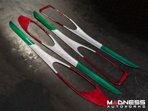 Alfa Romeo Stelvio Door Trim - Carbon Fiber - Interior Door Trim Kit - Italian Theme - Feroce Carbon